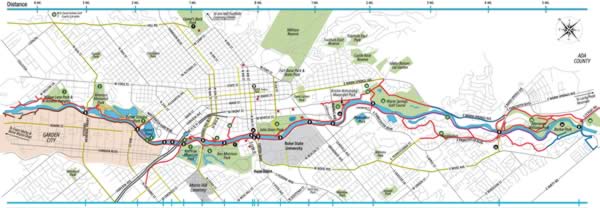 2022 Boise River Greenbelt Map